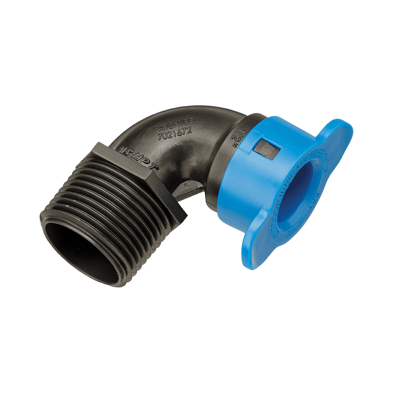 37971 - 1/2" Blu-Lock x 3/4" Male Pipe Thread Elbow