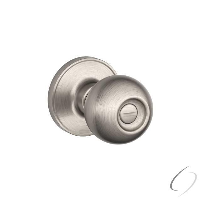 Privacy Lock Corona Knob with 16254 Latch and 10101 Strike Satin Nickel Finish