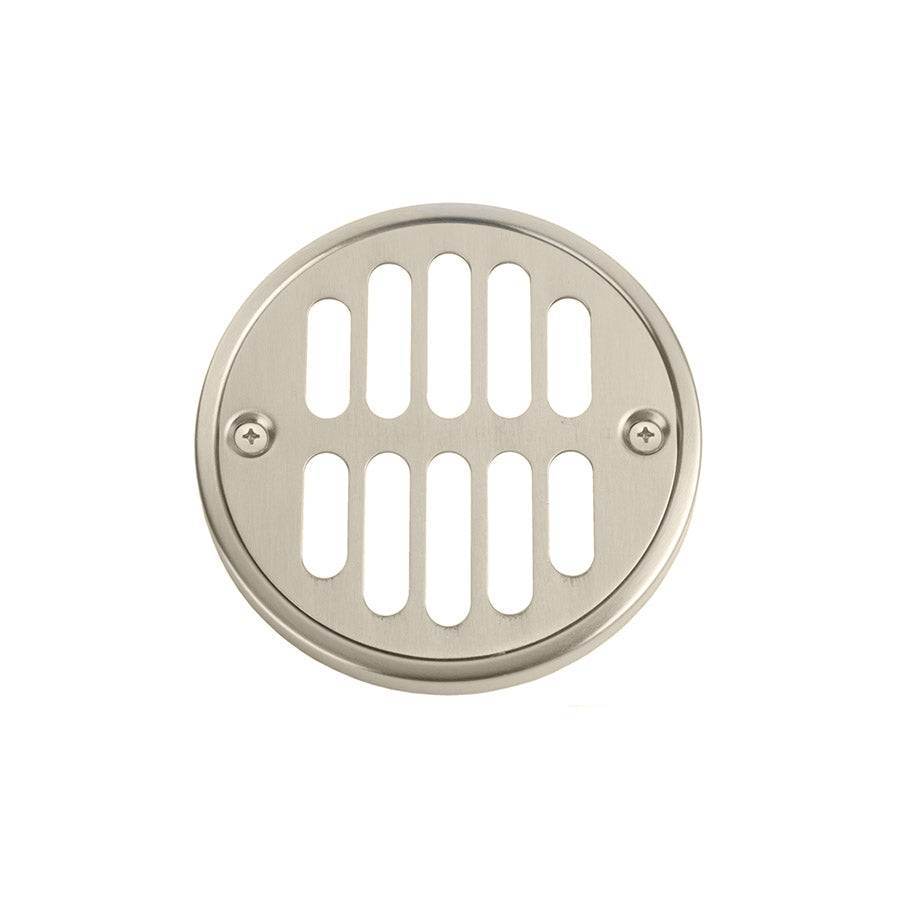 6230-SN - Round Shower Drain Plate - 3-3/8" Diameter - Satin Nickel