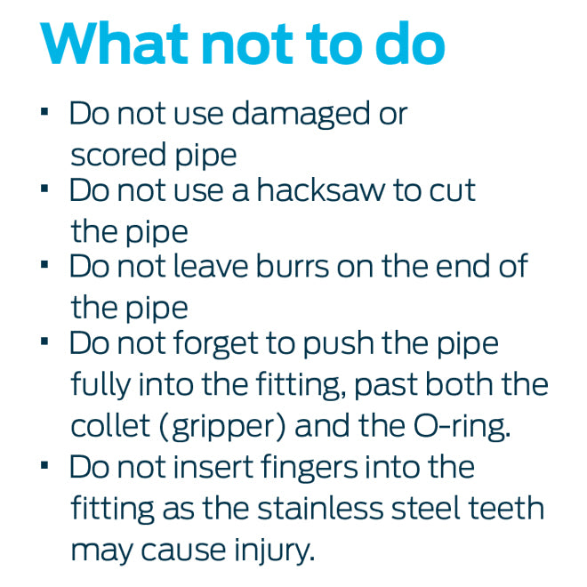 1/2" CTS Speedfit End Cap - Blue