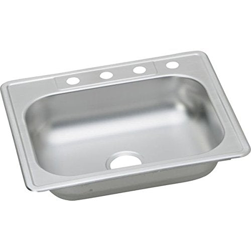 Elkay K125223 - Elkay K125223 Elkay Kingsford Top-Mount Single Bowl, Stainless Steel, 25 x 22"