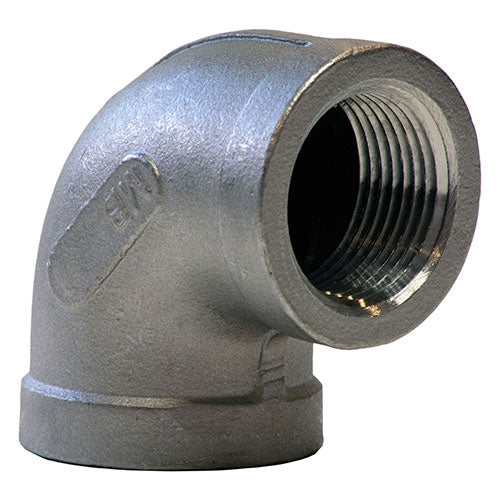 K401-16 - 1" Threaded 90 Degree Elbow, 304 Stainless Steel