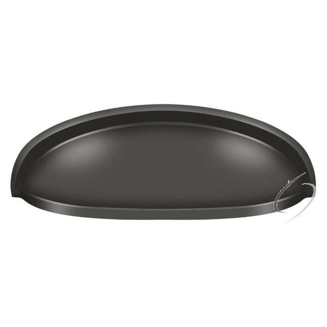 K407U10B Elongated Shell Pull 4-1/2"; Oil Rubbed Bronze Finish