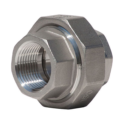 K487-08 - 1" Threaded Union, 304 Stainless Steel
