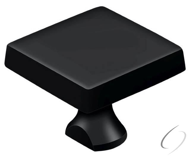 KBSU19 Solid Brass Square Knob For Heavy Duty Bolt; Black Finish