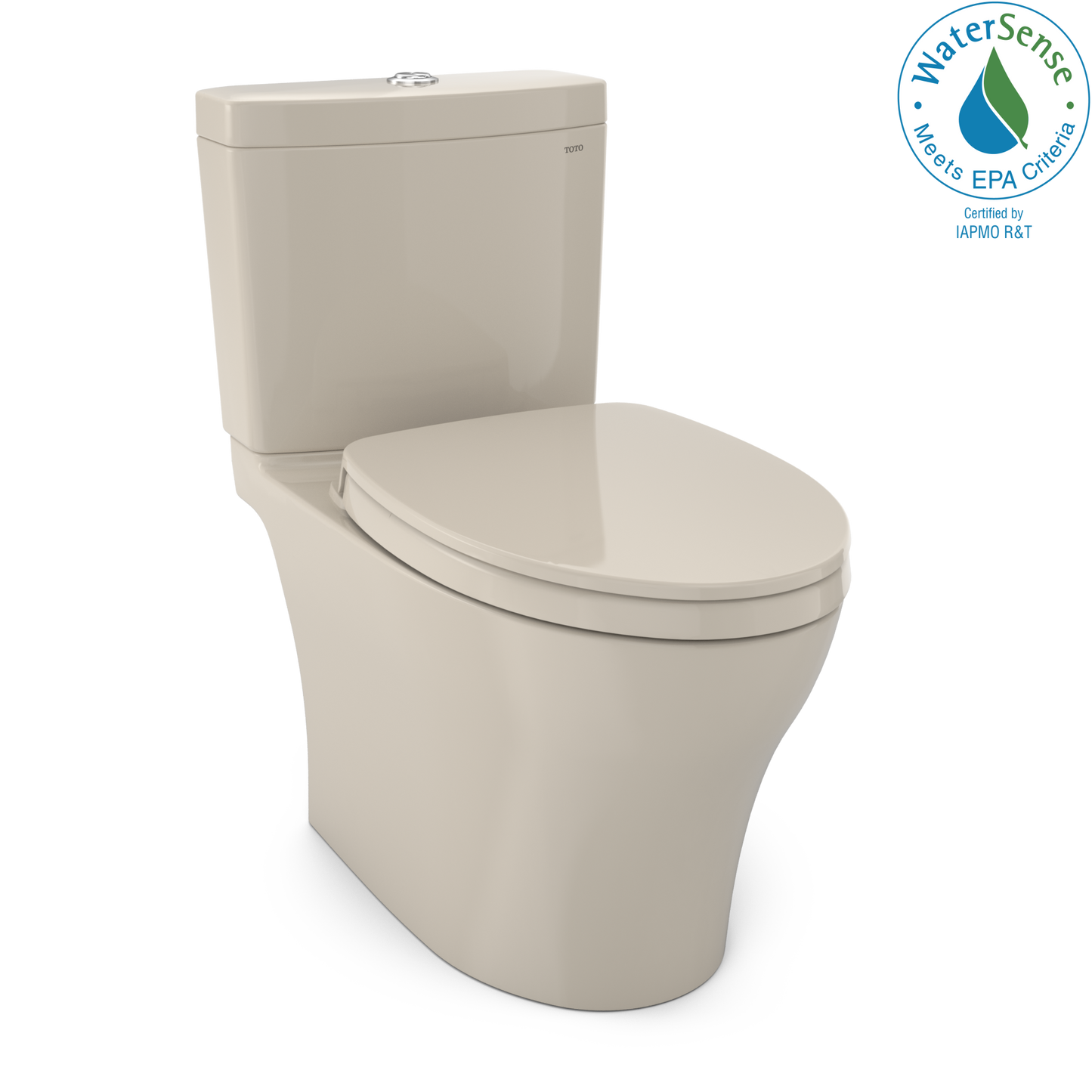 Toto MS446124CUMG#03 - Aquia IV 1G WASHLET+ Two-Piece Elongated Dual Flush 1.0 and 0.8 GPF Toilet wi
