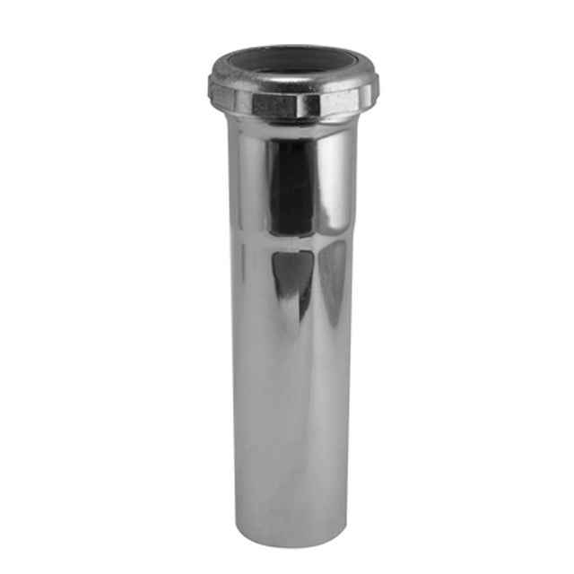 231PC - 1-1/2" x 8" Slip Joint Extension Tube with TPR Washers - 20 Gauge Chrome Plated Brass