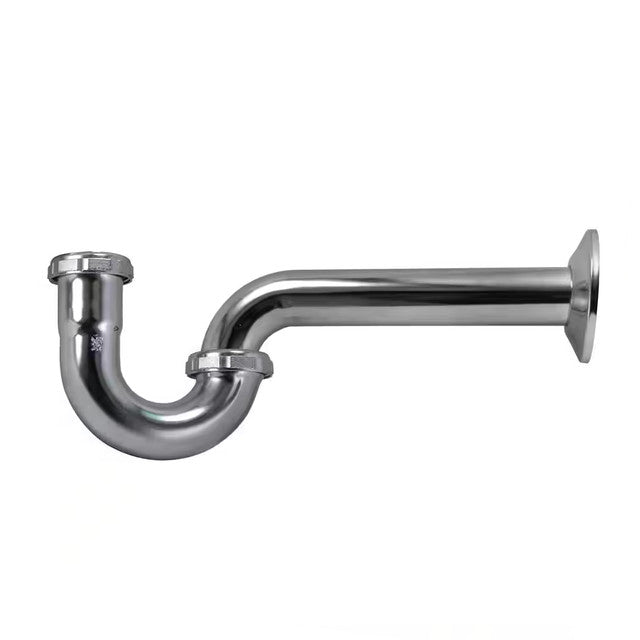 300CP - 1-1/2" P-Trap without Cleanout - TPR Washers - 20 Gauge Chrome Plated Brass