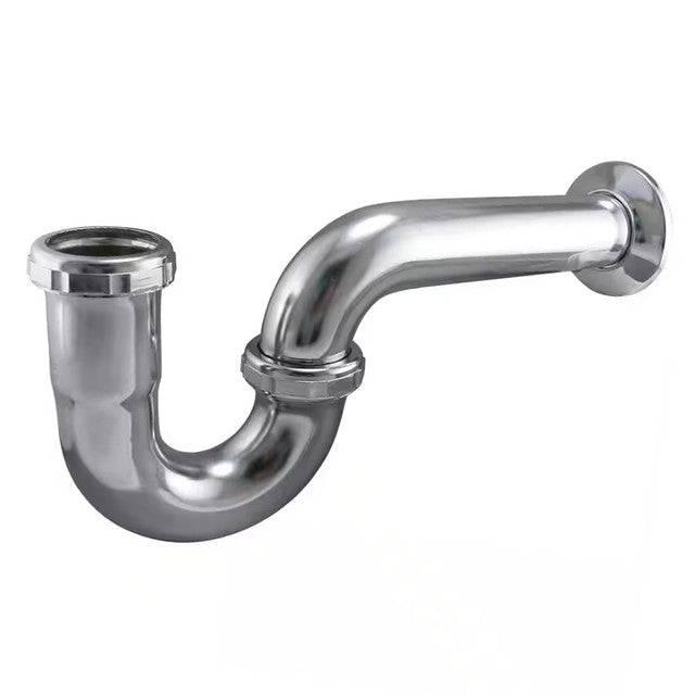 305CP - 1-1/2" P-Trap without Cleanout - Reducing and TPR Washers - 17 Gauge Chrome Plated Brass