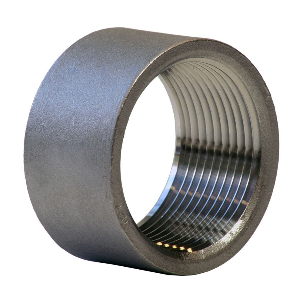 KP611H-12 - 3/4" Threaded Half Coupling, 316 Stainless Steel
