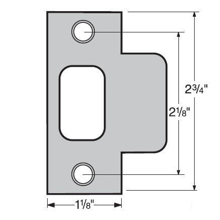 83028-010 T Strike Bright Chrome Finish