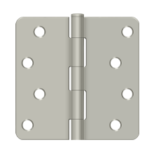 S44R5BK15-S 4" x 4" x 5/8" Radius Hinge Security in Bulk Pack; Satin Nickel Finish - * Bulk