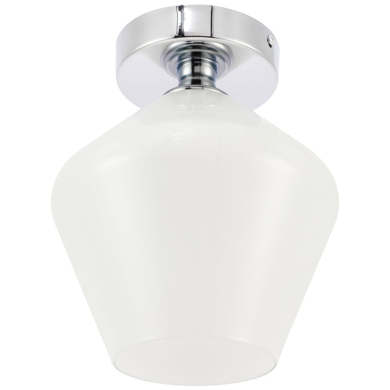 Elegant Lighting Gene 1 Light 8" Flush Mount