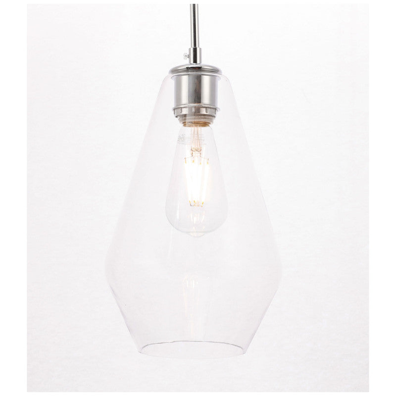 Elegant Lighting Gene 1 Light 7" Pendant