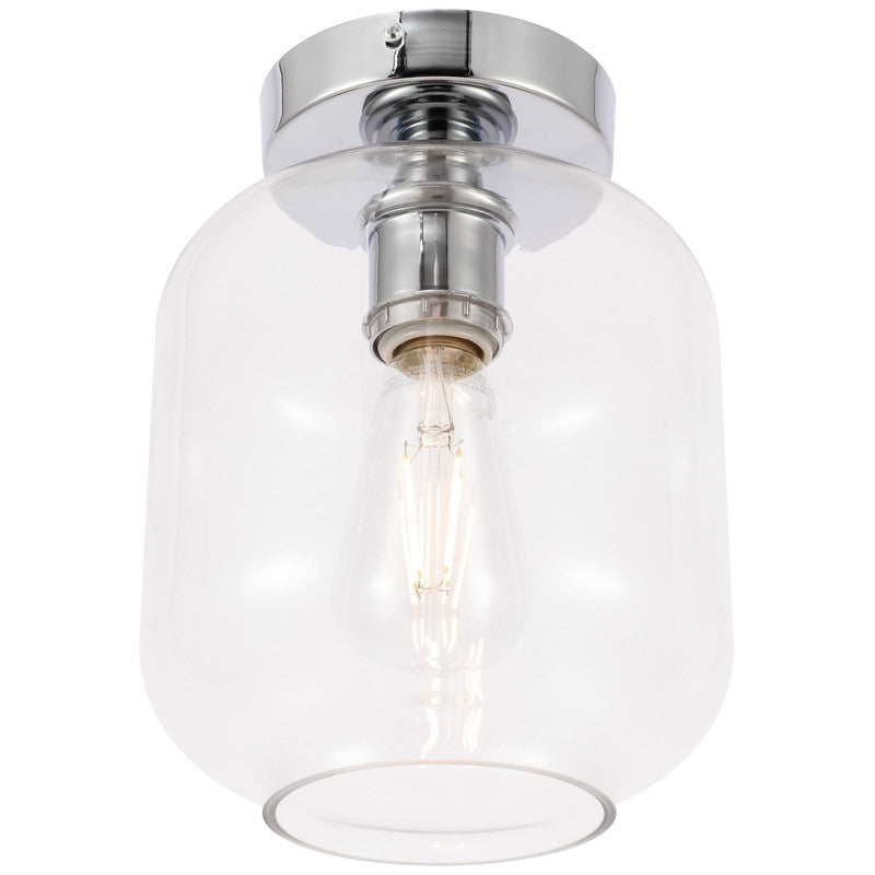 Elegant Lighting Collier 1 Light 7" Flush Mount