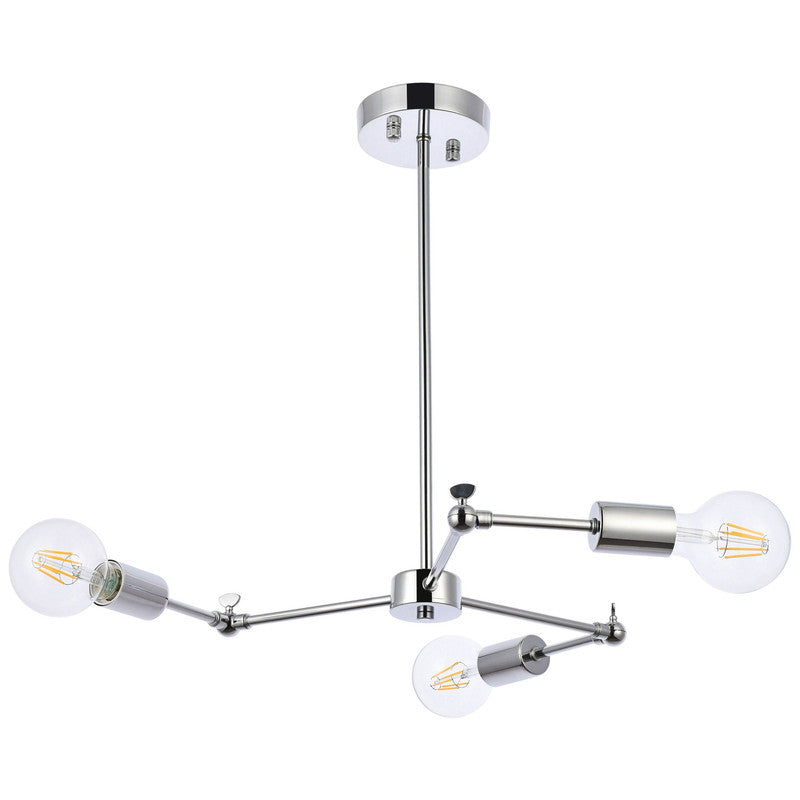 Elegant Lighting Furlong 3 Light 28" Chandelier