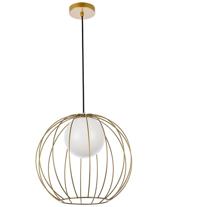 Elegant Lighting Wetzel 1 Light 16" Pendant