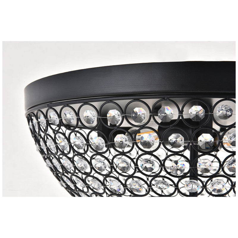 Elegant Lighting Taye 4 Light 18" Flush Mount