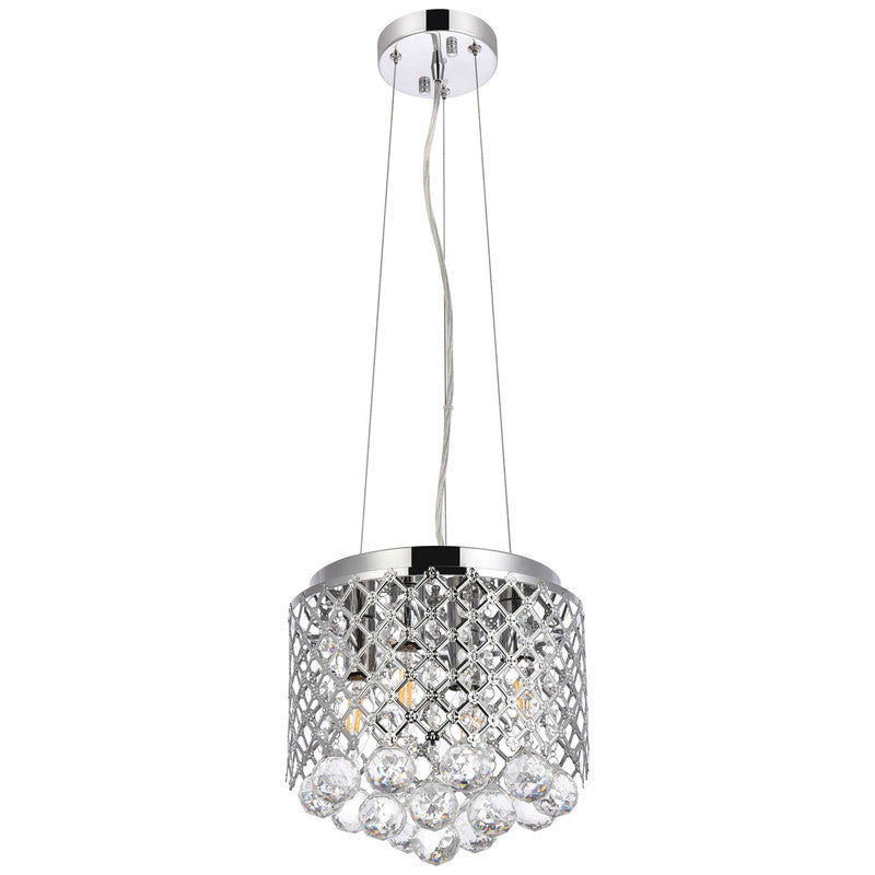 Elegant Lighting Tully 4 Light 10" Chandelier - LD5010F