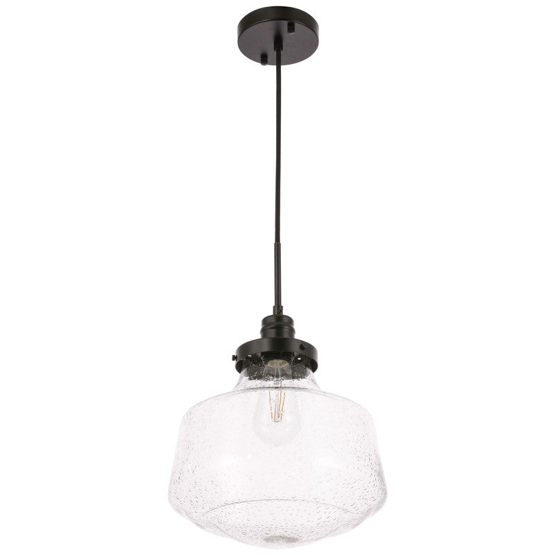 Elegant Lighting Lyle 1 Light 8" Pendant - LD6252BK