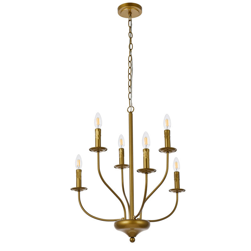 Elegant Lighting Westley 6 Light 24" Chandelier