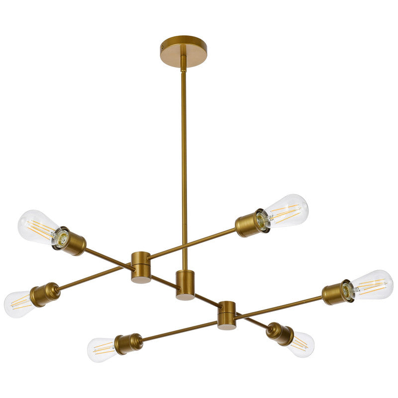 Elegant Lighting Xavier 6 Light 31" Chandelier