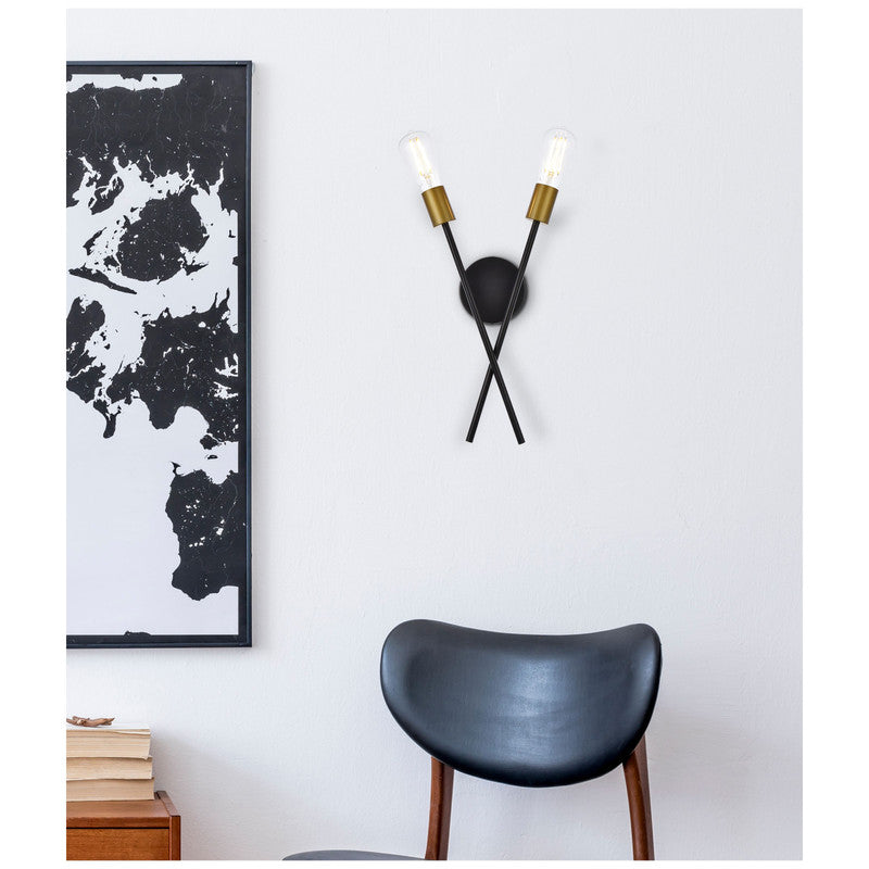 Elegant Lighting Armin 2 Light 8" Wall Sconce