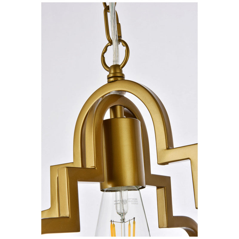 Elegant Lighting Sandara 1 Light 11" Pendant