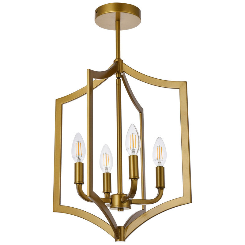 Elegant Lighting Kiera 4 Light 14" Chandelier
