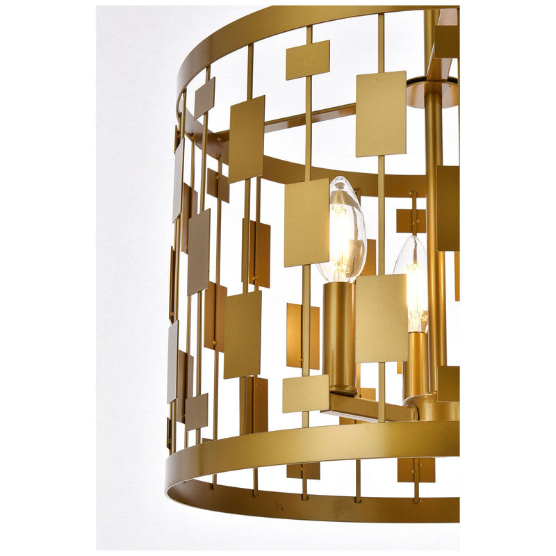 Elegant Lighting Levante 3 Light 14" Pendant