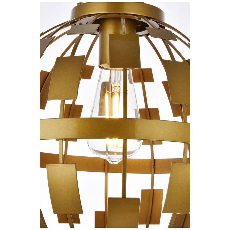 Elegant Lighting Levante 1 Light 12" Pendant