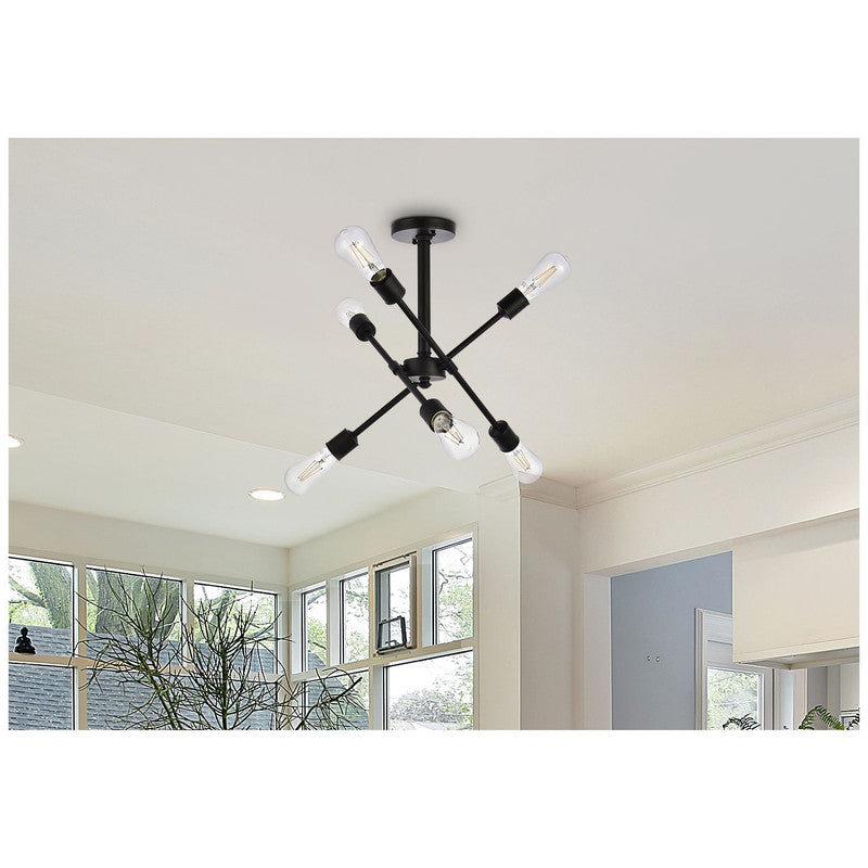 Elegant Lighting Axel 6 Light 17" Chandelier