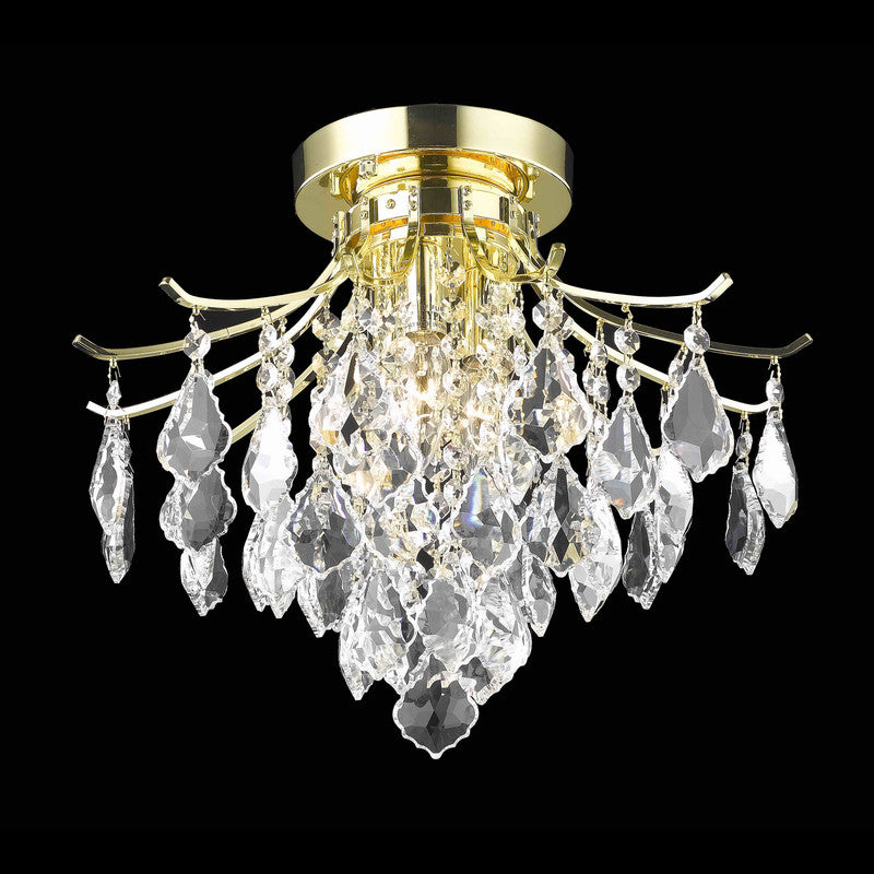 Elegant Lighting Amelia 3 Light 16" Flush Mount