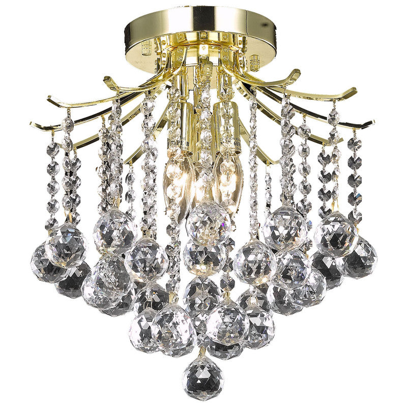 Elegant Lighting Amelia 3 Light 12" Flush Mount - LD8200F12