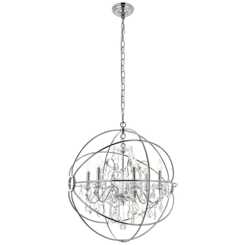 Elegant Lighting Cordelia 6 Light 26" Chandelier