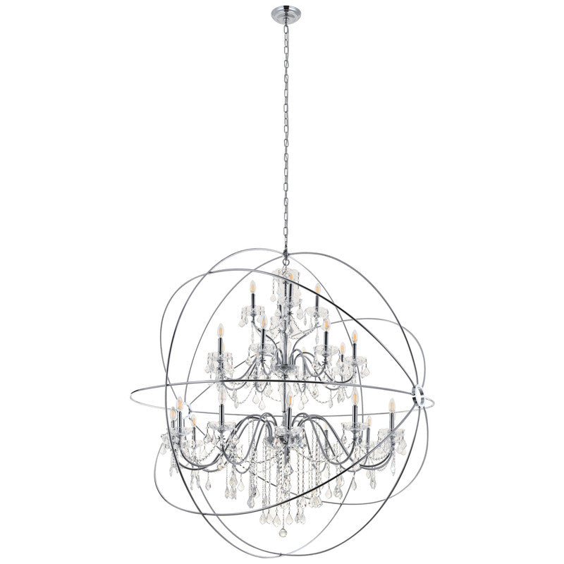 Elegant Lighting Cordelia 24 Light 59" Chandelier