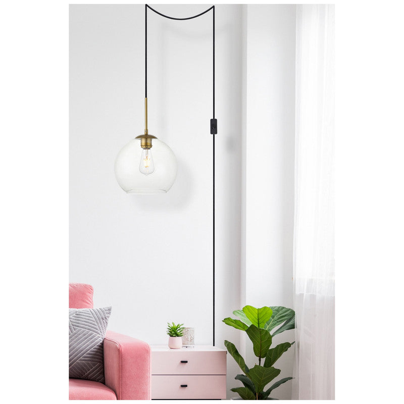 Elegant Lighting Baxter 1 Light 10" Pendant