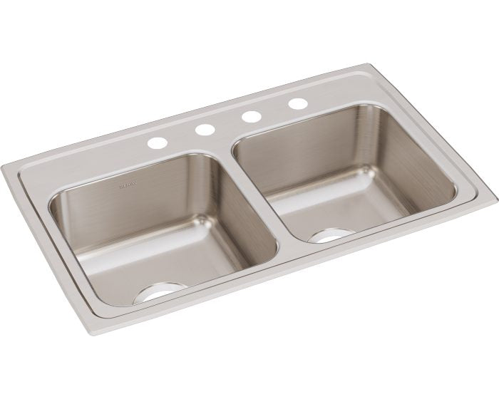 Elkay LR29184 - 18 Gauge Stainless Steel 29" x 18" x 7.625" Double Bowl Drop-in Kitchen Sink