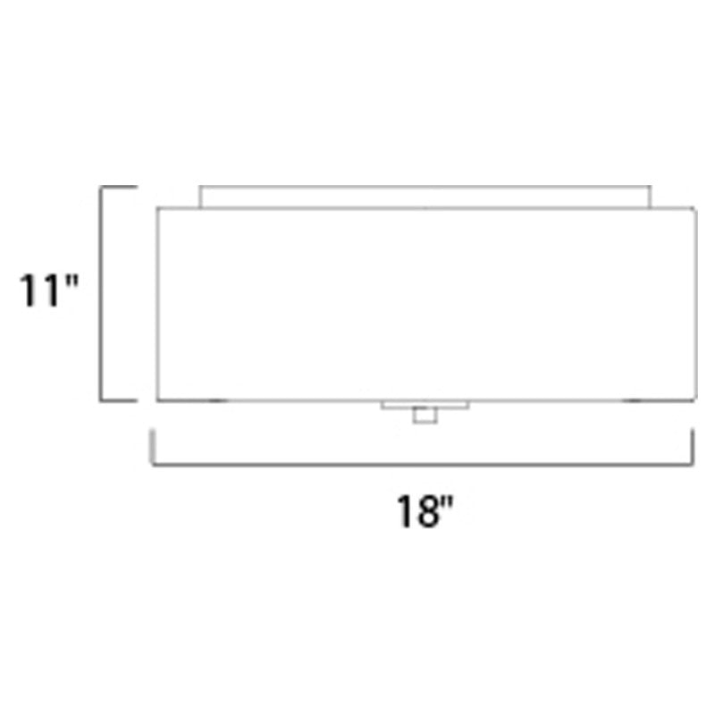 Maxim 10014OMOI - Bongo 3 Light 18" Semi Flush Ceiling Light