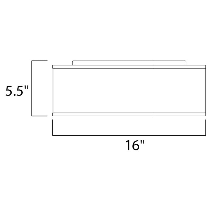 Maxim 10231OMOI - Prime 1 Light 16" Flush Mount