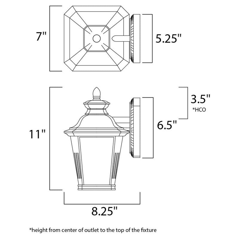 Maxim 1123FSBZ - Knoxville 1 Light 11" Wall Sconce