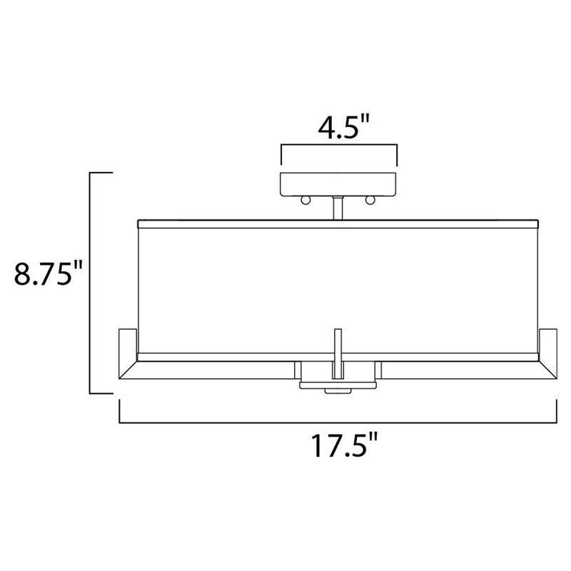 Maxim 12050WTOI - Nexus 3 Light 18" Flush Mount