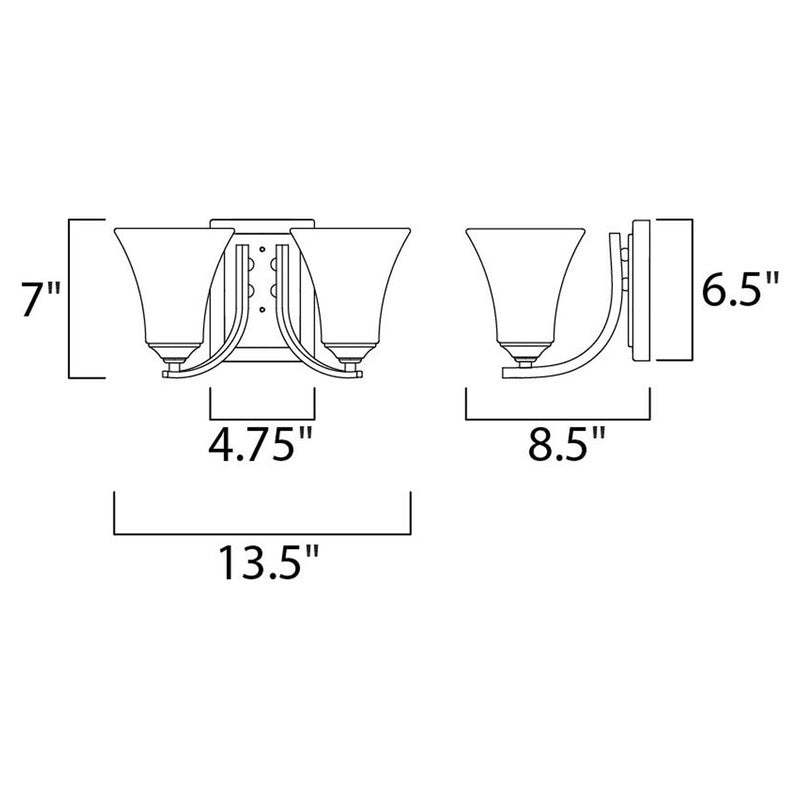 Maxim 20099 - Aurora 2 Light 14" Vanity Light