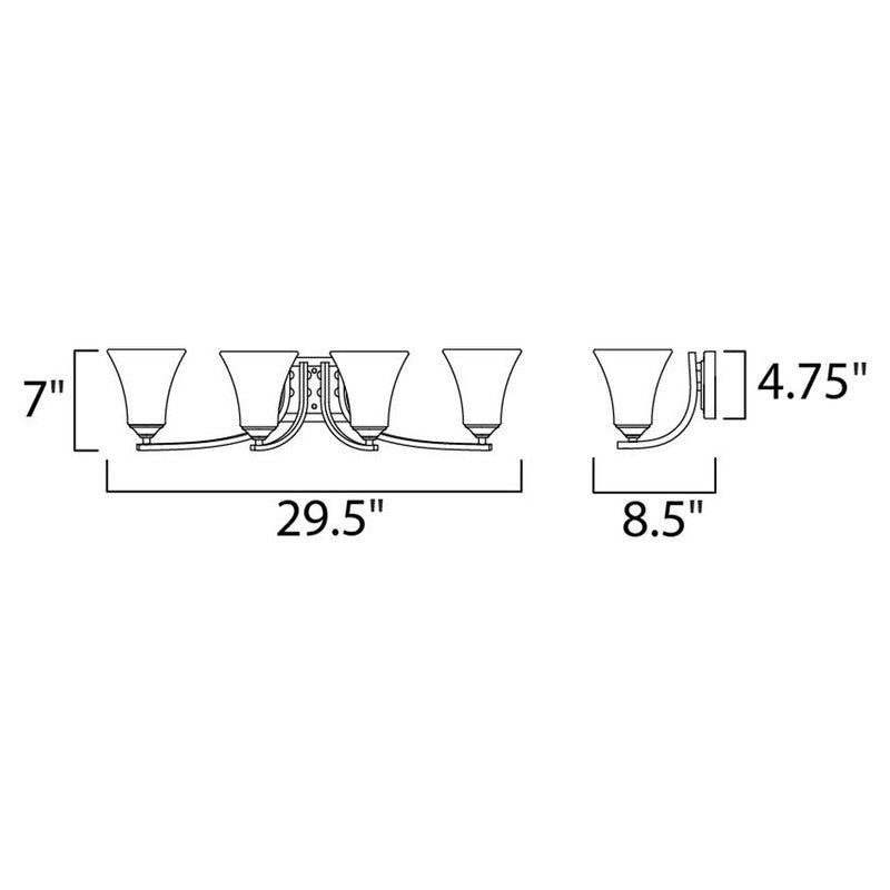 Maxim 20101 - Aurora 4 Light 30" Vanity Light