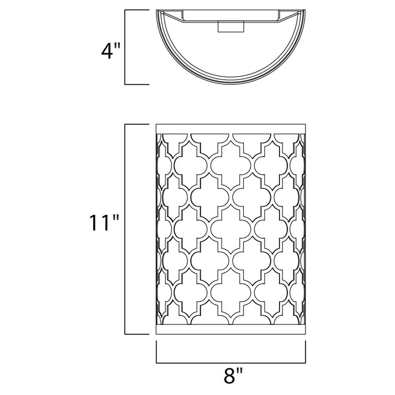 Maxim 20294WLOIAB - Crest 2 Light 11" Wall Sconce