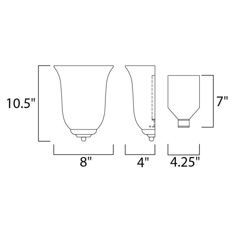 Maxim 20580MROI - Essentials - 2058x 1 Light 11" Wall Sconce