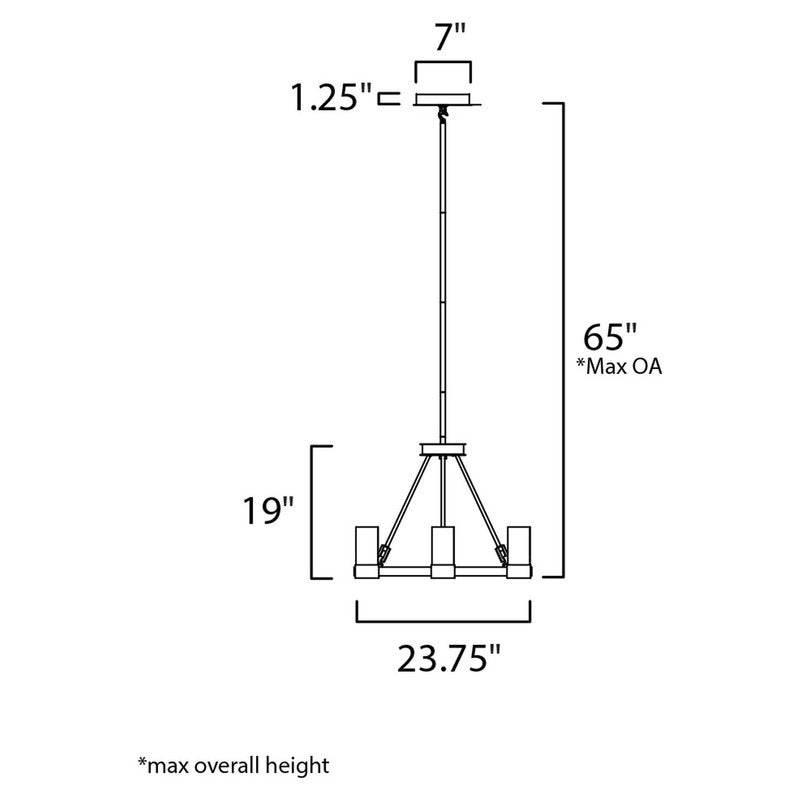 Maxim 20907CLPC - Sync 12 Light 27" Chandelier