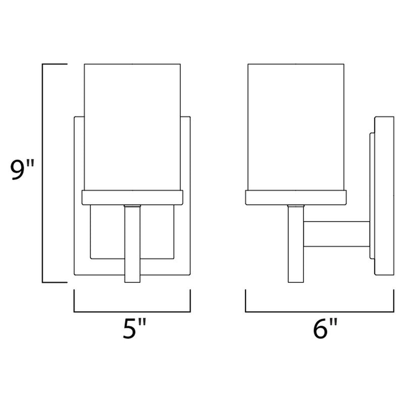 Maxim 2151 - Tetra 1 Light 9" Vanity Light