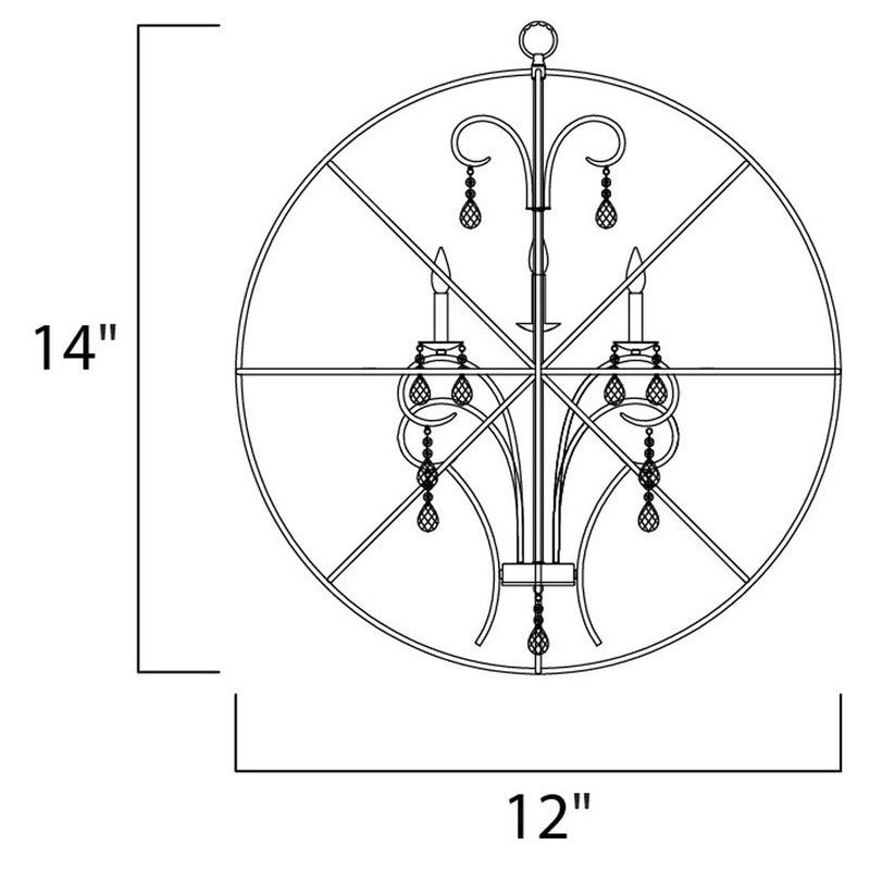 Maxim 25140ARPN - Orbit 3 Light 14" Pendant