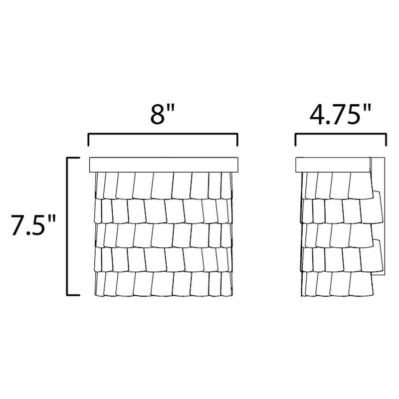 Maxim 26362CHPGLD - Glamour 2 Light 8" Wall Sconce